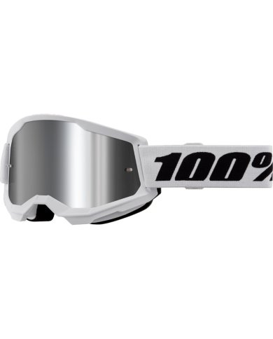 Gafas 100% Strata 2 blanca - cristal plateado espejo Gafas 100% Strata 2 blanca - cristal plateado espejo