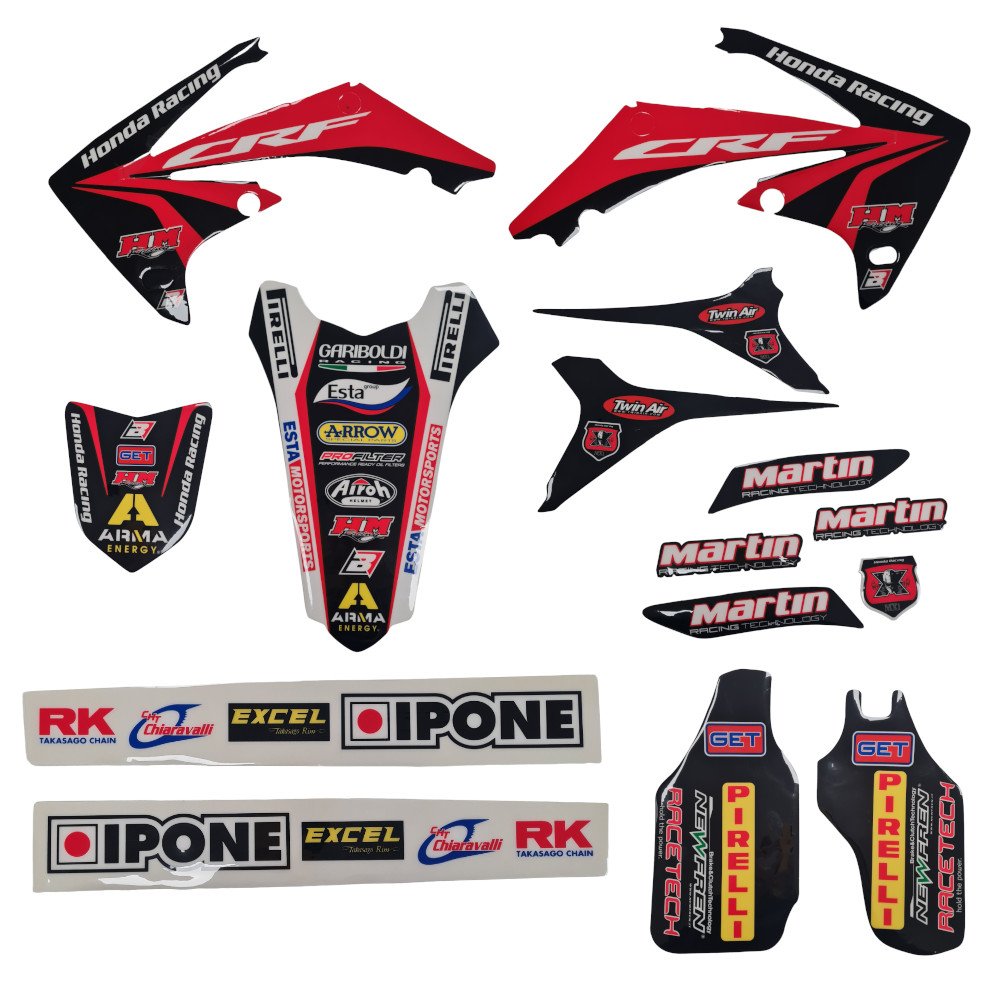 Kit de Pegatinas BLACKBIRDRACING Honda CRF 450 R 09 - 12 / CRF 250 R 10-13