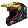 Casco LS2 MX708 Fast II Gorilla Violeta/Amarrillo fluor