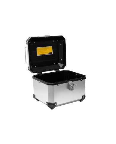 Baúl de Plástico imitación a  aluminio 45L