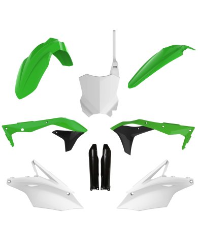 Full kit de plásticos Polisport Kawasaki KX 450 F 16-18 Réplica Full kit de plásticos Polisport Kawasaki KX 450 F 16-18 Réplica