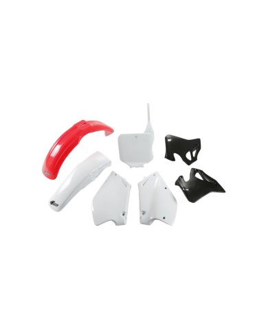 Kit de Plásticos UFO Color Origen Honda CR 125 95-97 (Guardabarros trasero blanco)