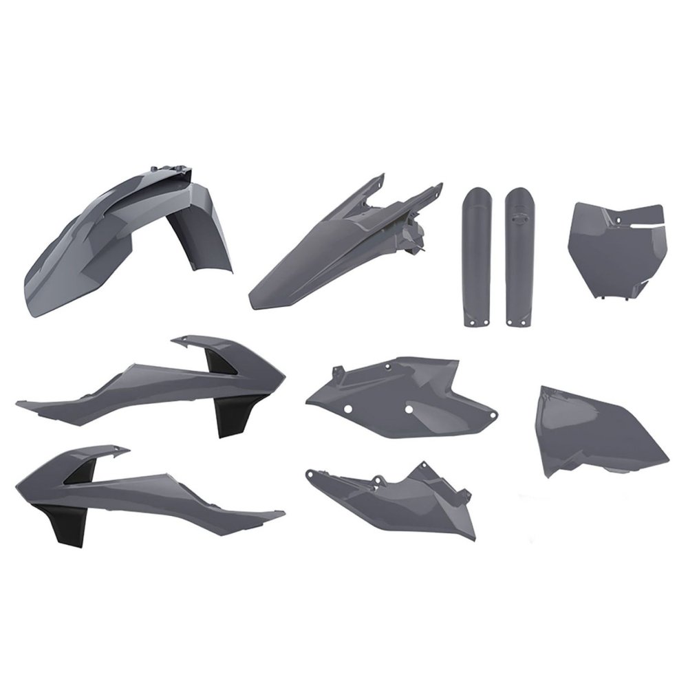 Full kit de plásticos Polisport KTM SX/SX-F 16-18 Gris
