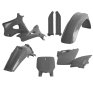 Full kit de plásticos Polisport Kawasaki KX 125/250 96-98 Gris