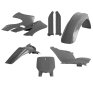Full kit de plásticos Polisport Kawasaki KX 125/250 99-02 Gris