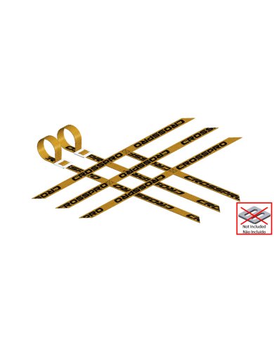 Pack 2 cintas parrillas universal 3x3x3 AMARILLAS super reforzadas CROSSPRO