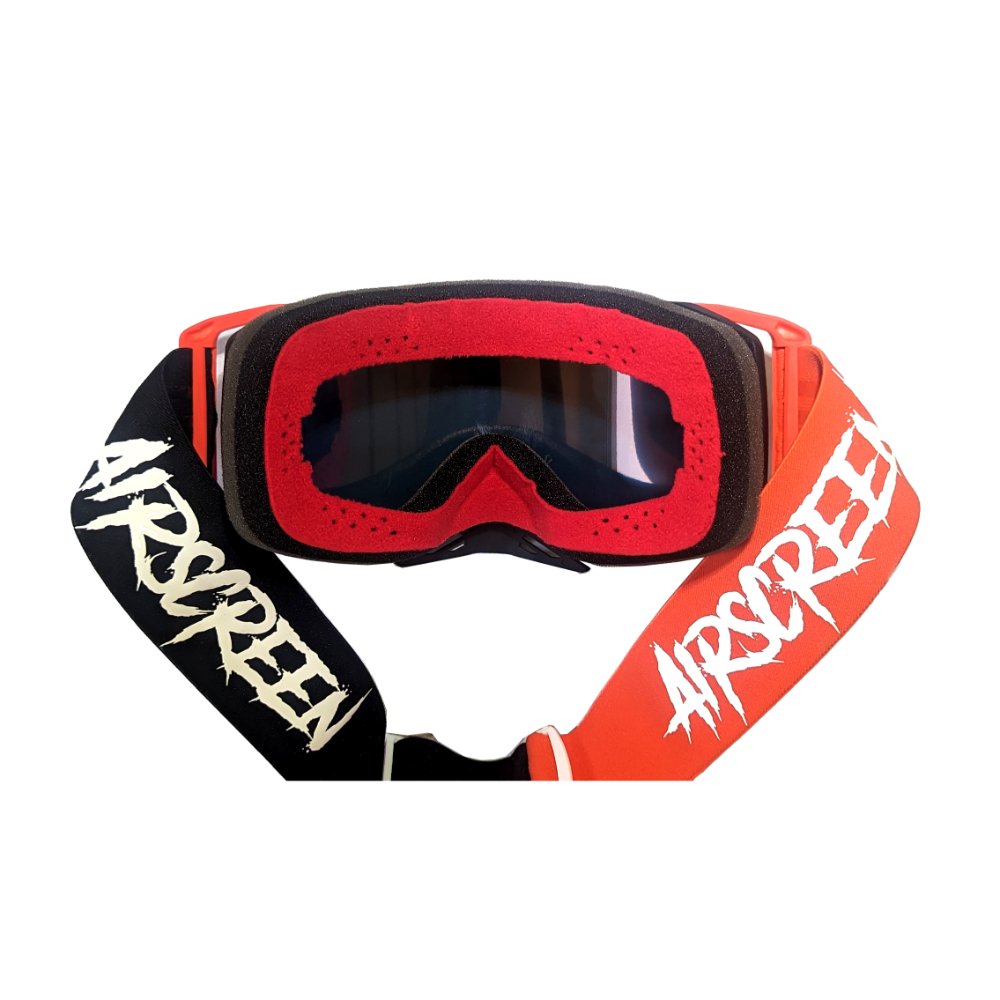 Gafas Airscreen Aero EX 06 Roja cristal con aberturas laterales Gafas Airscreen Aero EX 06 Roja cristal con aberturas laterales
