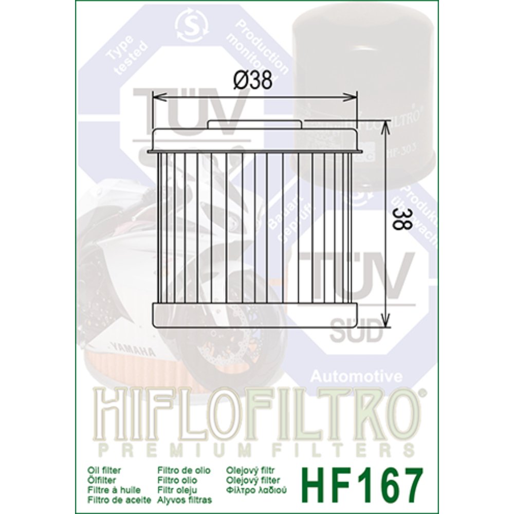 Filtro de aceite HF167