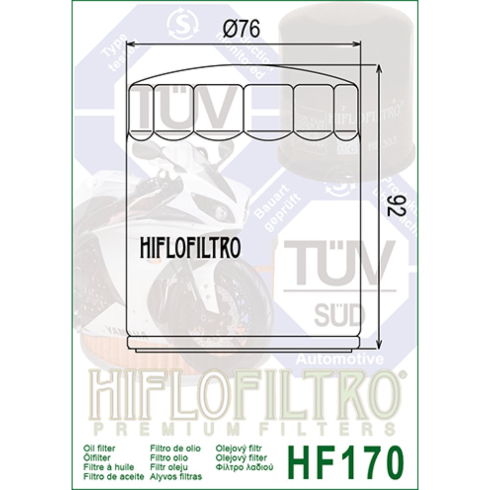 Filtro de aceite HF170