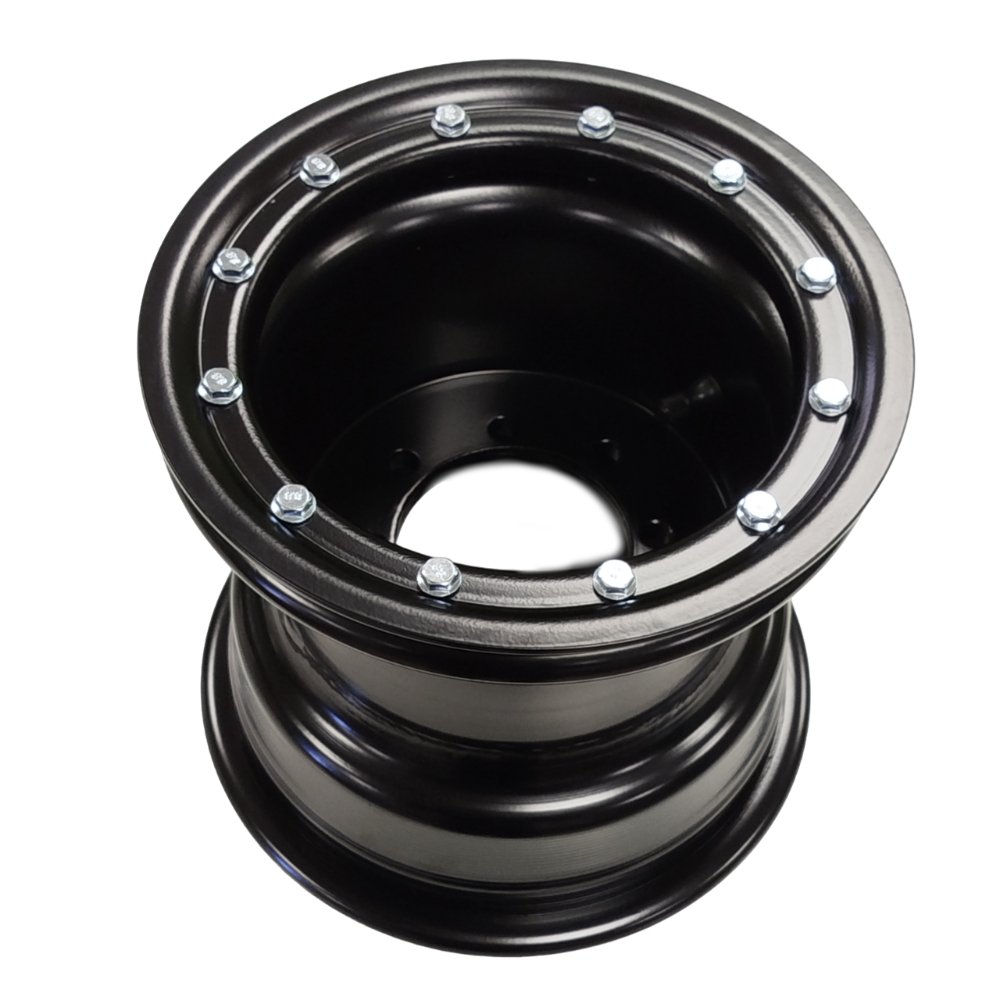 Llanta trasera Negra con Beadlock 4x115 / 4x110