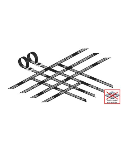 Pack 2 cintas parrillas universal 3x4x4 Negras super reforzadas CROSSPRO