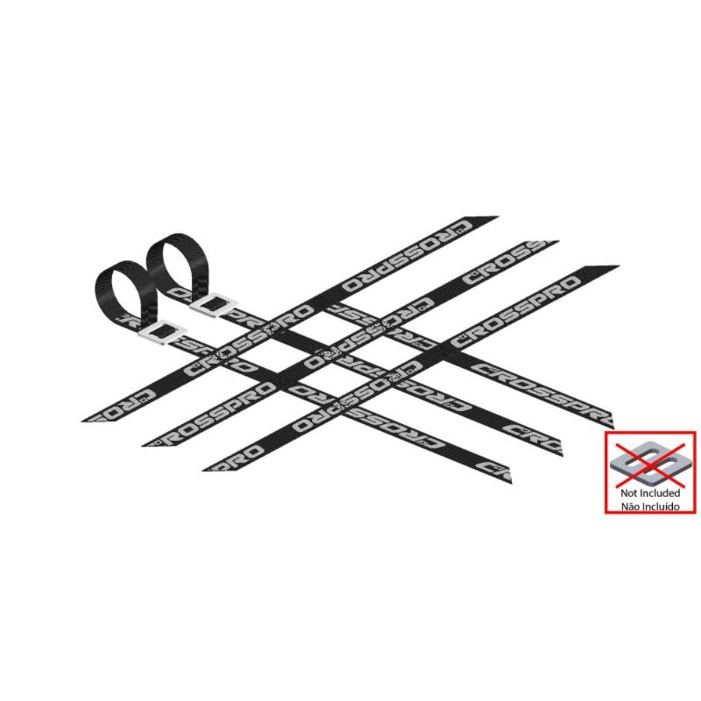 Pack 2 cintas parrillas universal 3x3x3 Negras super reforzadas CROSSPRO