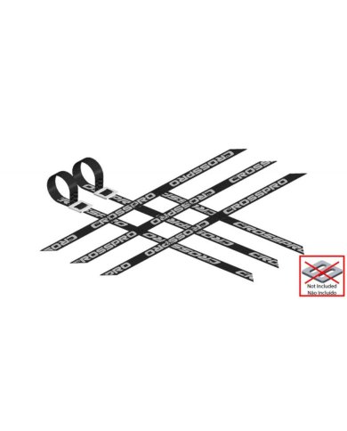 Pack 2 cintas parrillas universal 3x3x3 Negras super reforzadas CROSSPRO