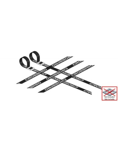 Pack 2 cintas parrillas universal 3x2x3 Negras super reforzadas CROSSPRO