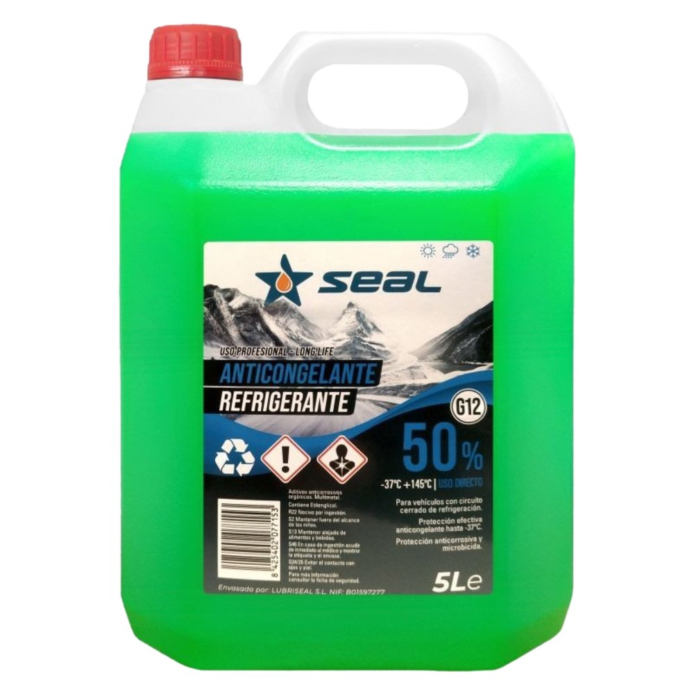 Anticongelante Seal G12 organico verde 50% 5L Anticongelante Seal G12 organico verde 50% 5L