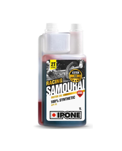 Aceite mezcla 2T IPONE Racing Samourai Fresa (1 Litro)