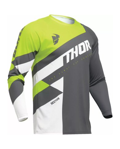 Camiseta thor Checker Gris/Amarillo fluor (Niño) Camiseta thor Checker Gris/Amarillo fluor (Niño)