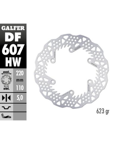 Disco de freno trasero Galfer Shark KTM / Husqvarna / Gas Gas