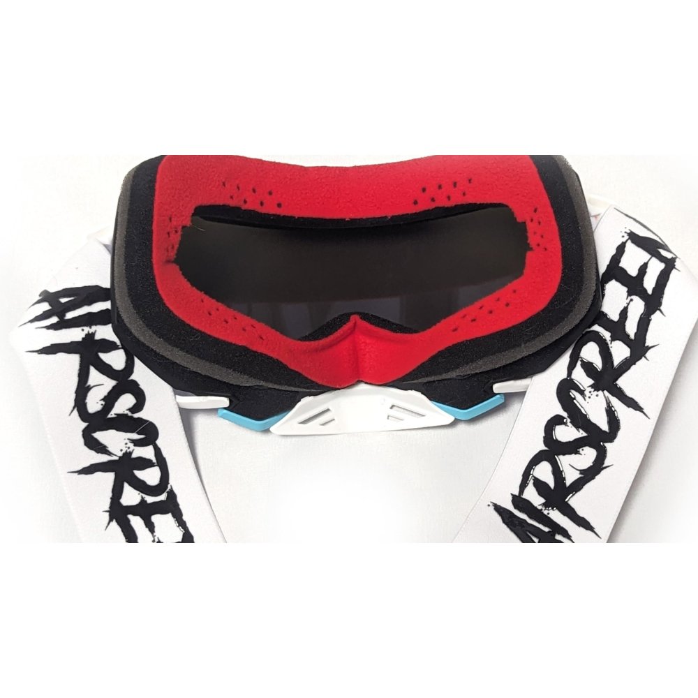 Gafas Airscreen Aero EX 02 Blanca/Azul cristal con aberturas laterales