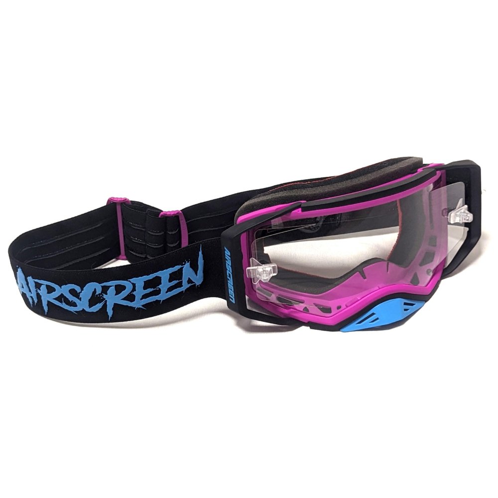 Gafas Airscreen Aero EX 01 Negra/Morada cristal con aberturas laterales