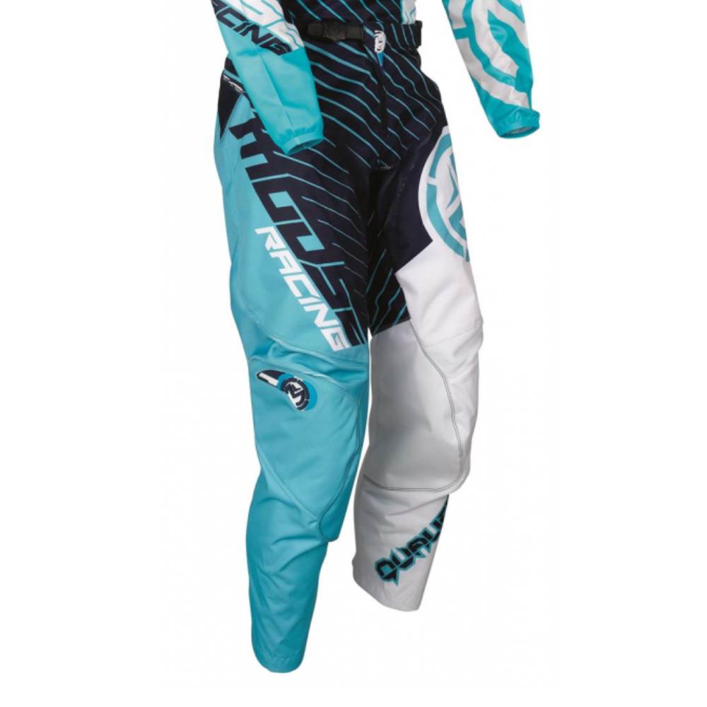PANTALON MOOSERACING NIÑO S18Y  QUALIFR AZUL/BLANCO (Talla 24)