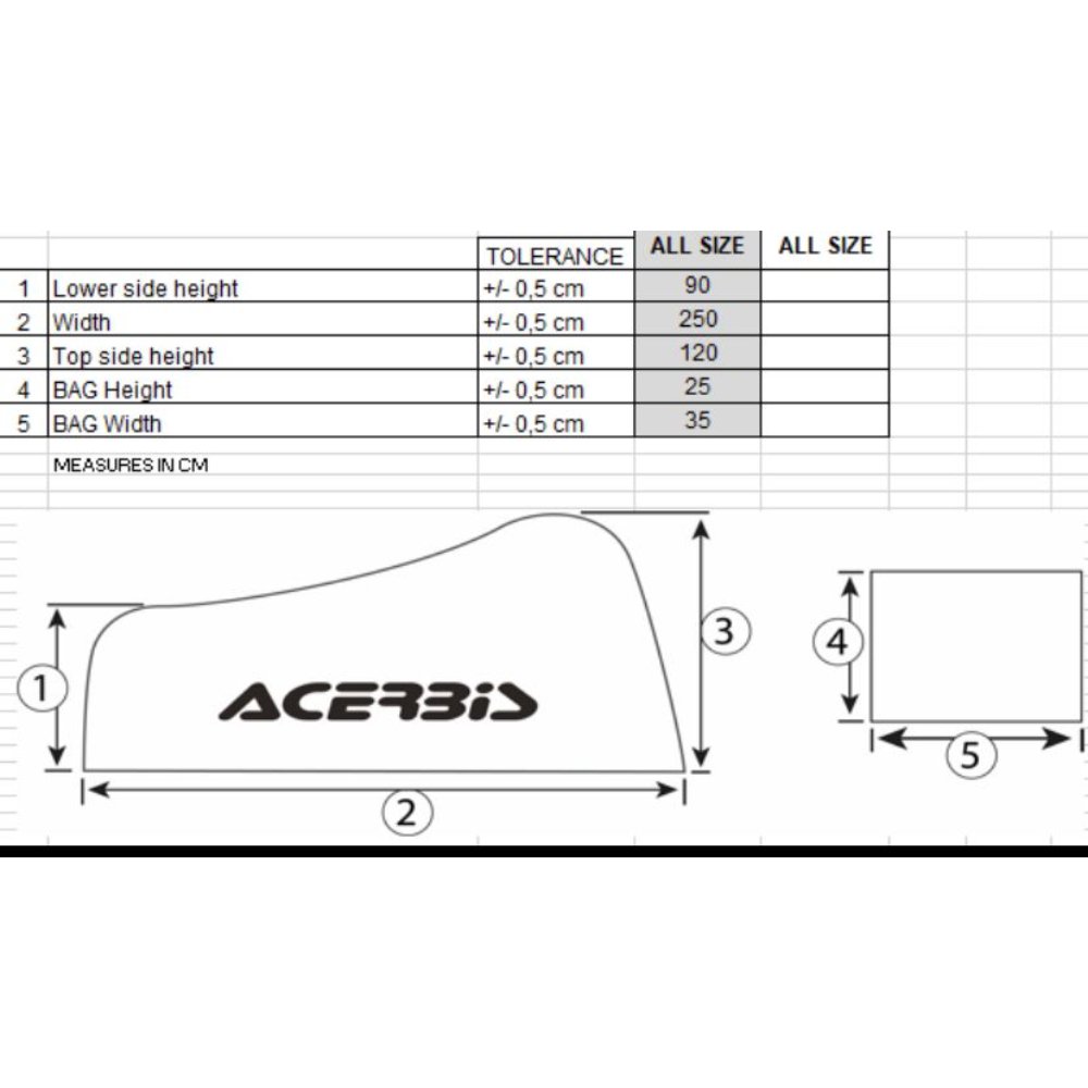 Funda moto carretera Acerbis