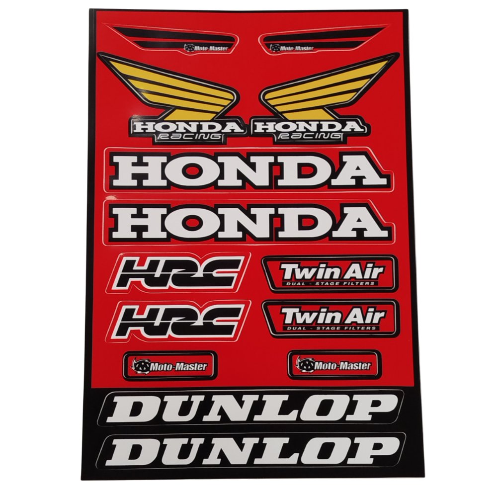 Pliego pegatinas Honda