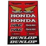 Pliego pegatinas Honda