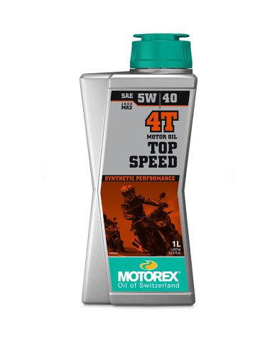 Aceite motor 4T Motorex Top Speed 5W40  (1 Litro)