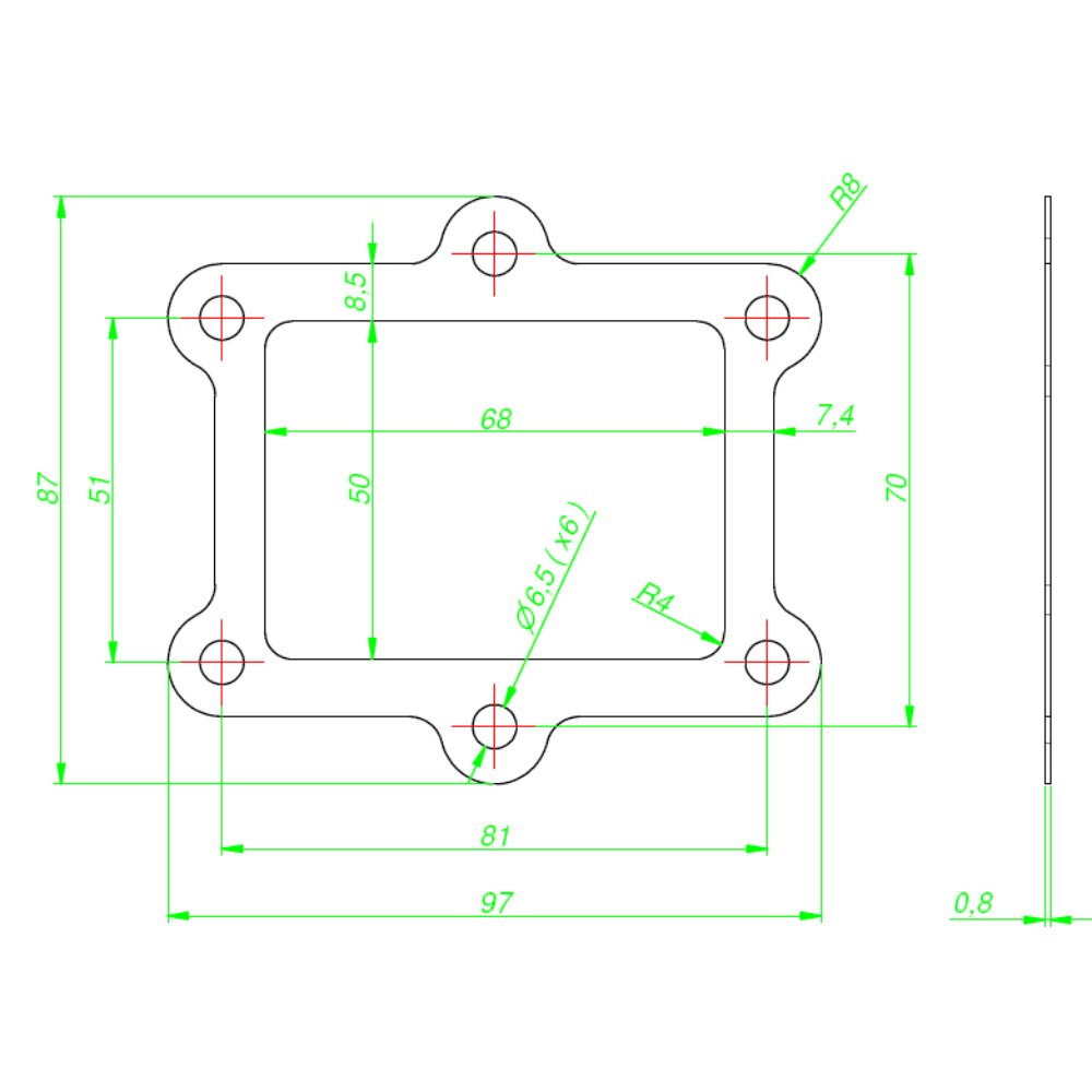 Junta caja de láminas Gas Gas  EC 200/250/300 98-13