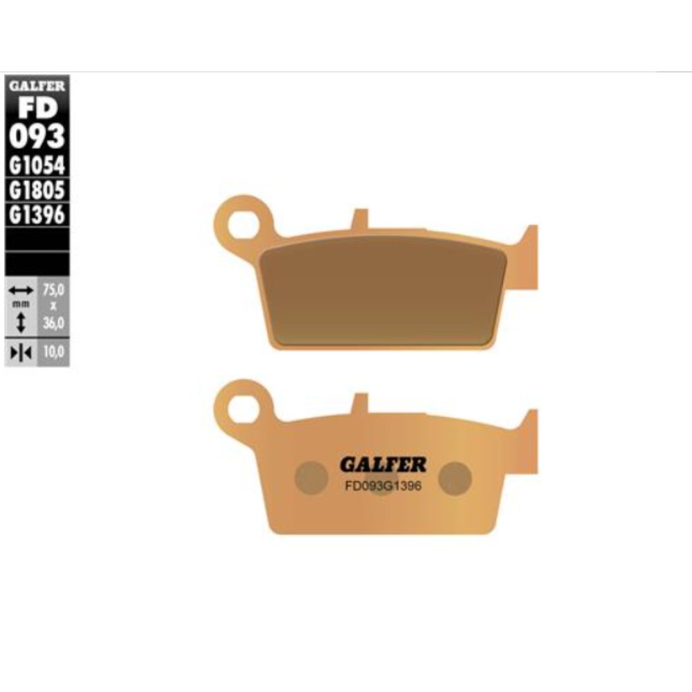 Juego de pastillas sinterizadas Galfer traseras Gas Gas EC 125/200/250/300 01-08