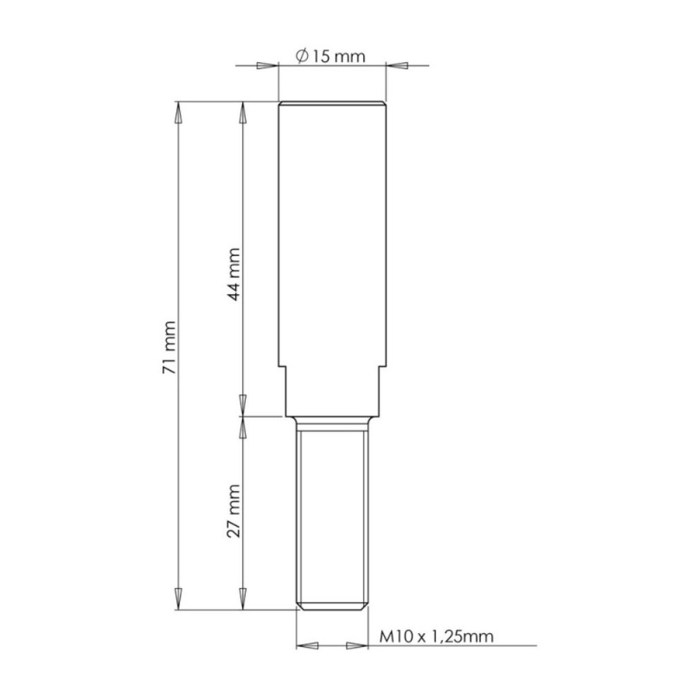 Tornillos separadores 10x1.25 (8 unidades)