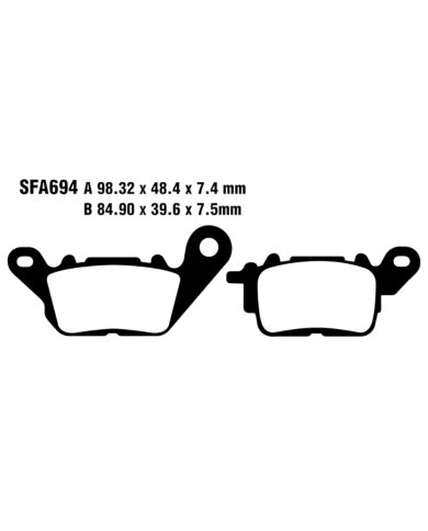 Pastillas de freno EBC SFA694 Yamaha N-Max 125 Pastillas de freno EBC SFA694 Yamaha N-Max 125