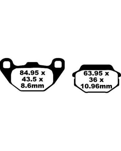 Pastillas de freno EBC SFA305 Kymco Agility 125 09-24