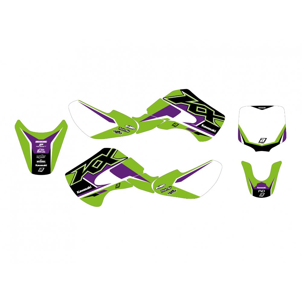 Kit de adhesivos Blackbird Racing Dream 5 Kawasaki KX 65 00-25