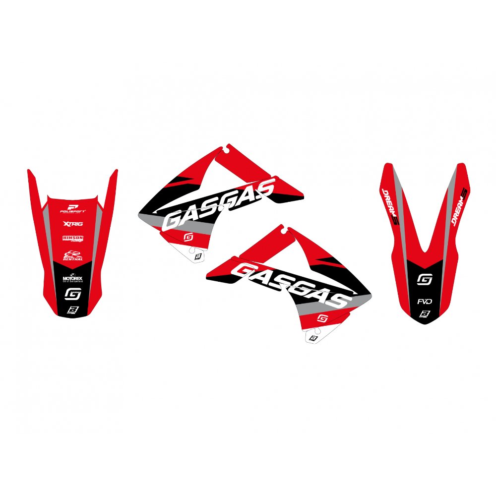 Kit de adhesivos Blackbird Racing Dream 5 Gas gas EC 10-11 / ECF 10-13 Kit de adhesivos Blackbird Racing Dream 5 Gas gas EC 10-11 / ECF 10-13