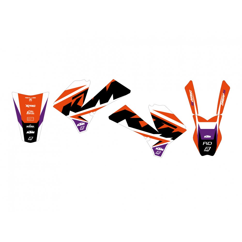 Kit de adhesivos Blackbird Racing Dream 5 Ktm SX 85 06-12