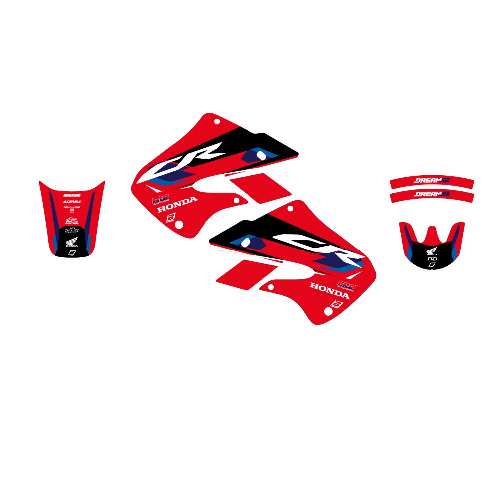 Kit de adhesivos Blackbird Racing Dream 5 Honda CR 125R / CR 250R 97-99