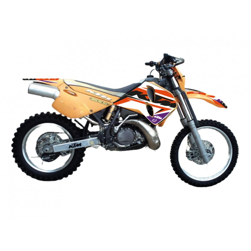 Kit de adhesivos Blackbird Racing Dream 5 Ktm LC4 (4 tiempos) 96-99