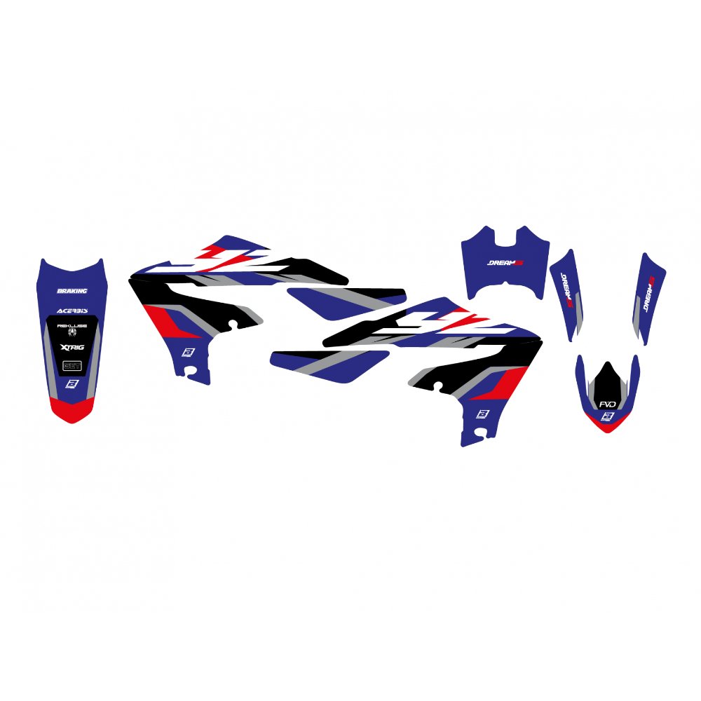 Kit de adhesivos Blackbird Racing Dream 5 Yamaha YZF 250 19-23 / YZF 450 18-22