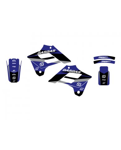 Kit de Pegatinas BlackBird Dream 5 Gas Gas EC 300 02/06 Azul Kit de Pegatinas BlackBird Dream 5 Gas Gas EC 300 02/06 Azul