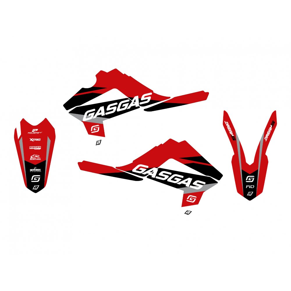 Kit de adhesivos Blackbird Racing Dream 5 Gas gas EC 12-15 / ECF 15