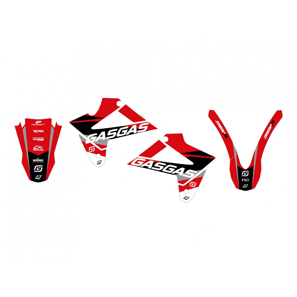 Kit de adhesivos Blackbird Racing Dream 5 Gas gas EC-FSE  07-09 Kit de adhesivos Blackbird Racing Dream 5 Gas gas EC-FSE  07-09