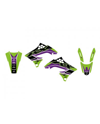 Pack plásticos + adhesivos Kawasaki KXF 450 09-11
