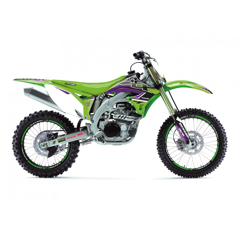Pack plásticos + adhesivos Kawasaki KXF 450 09-11 Pack plásticos + adhesivos Kawasaki KXF 450 09-11