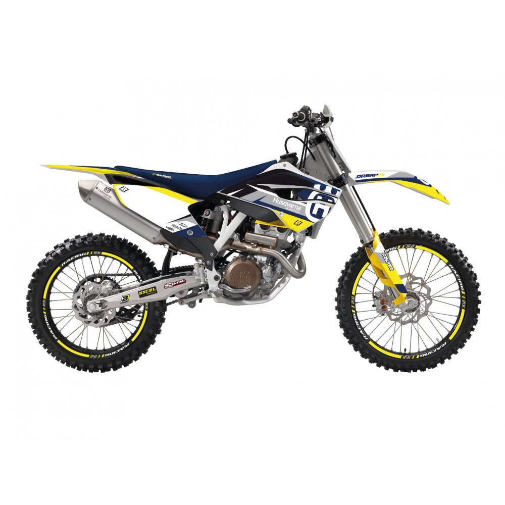 Kit de adhesivos Blackbird Racing Dream 4 Husqvarna TC-FC 14-15 / TE-FE 14-16