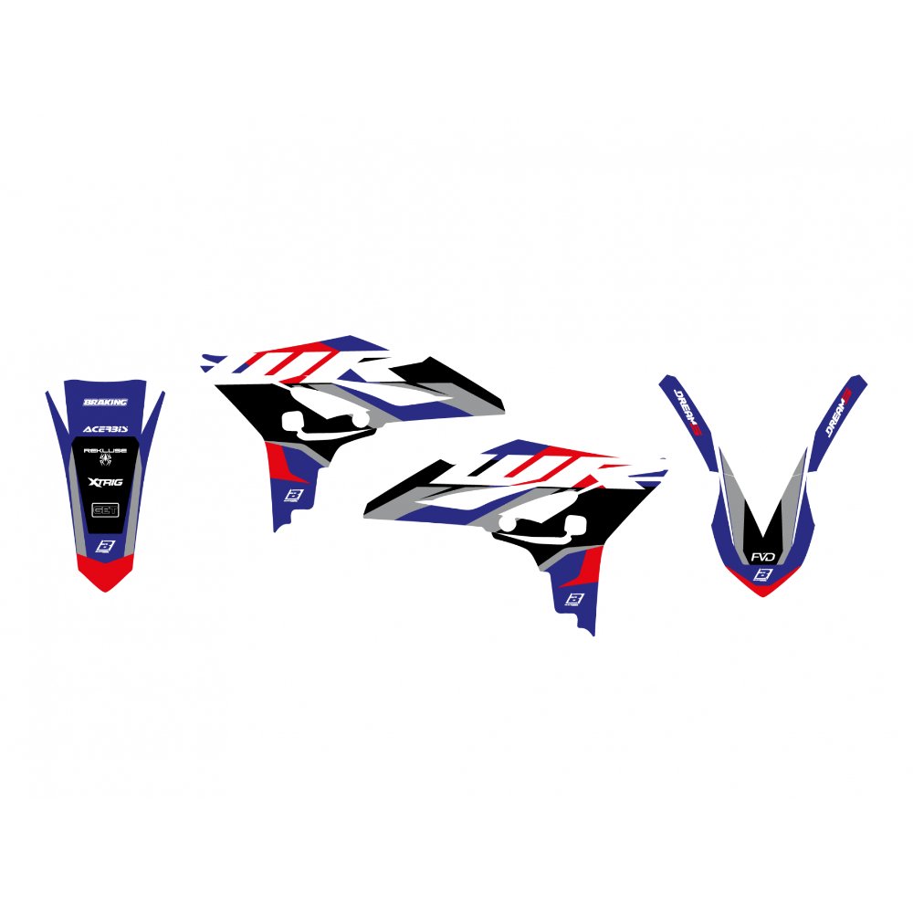 Kit de adhesivos Blackbird Racing Dream 5 Yamaha WRF 450 12-15