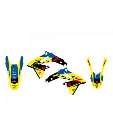 Pack plásticos + adhesivos Suzuki RMZ 450 08-17