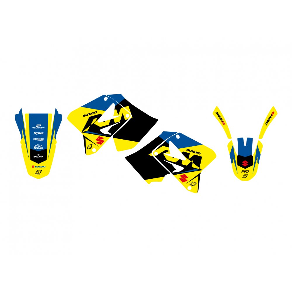 Kit de adhesivos Blackbird Racing Dream 5 Suzuki RM 125 / RM 250 01-25