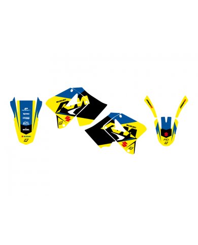 Pack plásticos + adhesivos Suzuki RM 125 / RM 250 01-09 Pack plásticos + adhesivos Suzuki RM 125 / RM 250 01-09